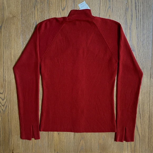 Jonathan Simkhai Keegan Twisted Long Sleeve Cut-Out-Detail Turtleneck Sw… - Picture 14 of 16